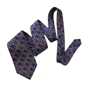 Distinction Silk Lavender  Lilac Geometric Neck Tie